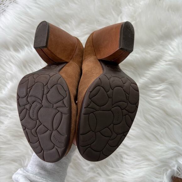 Kork-Ease | Women’s Castaneda Suede & Leather Bootie Rust Boots Heels K42626 10 - Picture 5 of 10